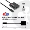 USB 3.1 Type C uz HDMI 2.0 UHD 4K 60Hz aktīvais adapteris CLUB3D CAC-2504