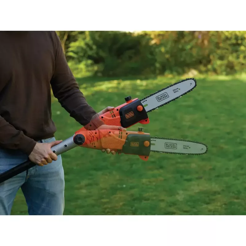 Elektriskais zaru zāģis Melns & Decker PS7525-QS, 800 W tīkla barošana, 25 cm asmens, 22 mm griešanas diametrs, 3,8 kg