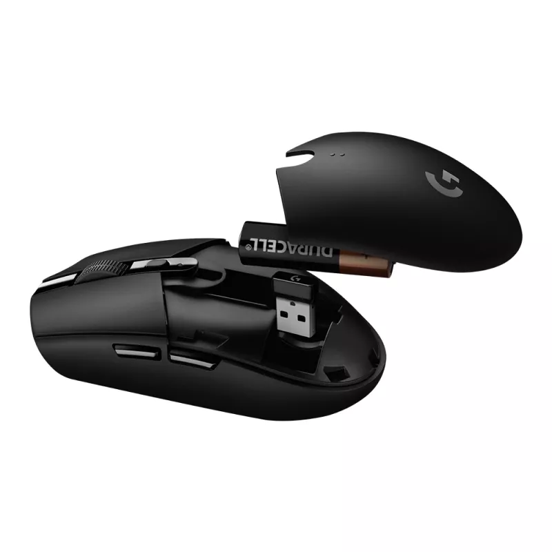 LOGITECH G305 Lightspeed bezvadu spēļu pele, melna, Eer2