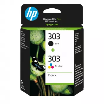 Kasetne HP Tinte 303 3YM92AE Multipack Melna un Krāsu
