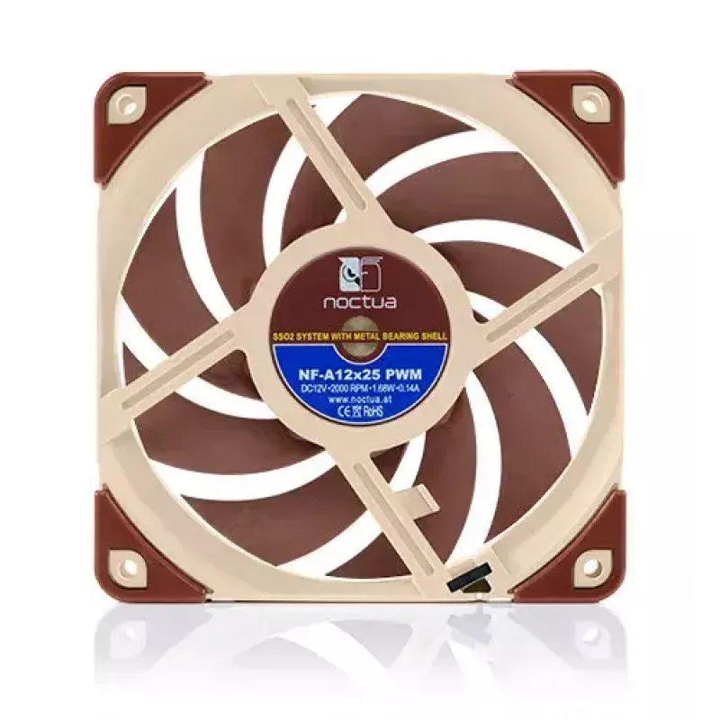 Noctua ventilators NF-A12x25 PWM 120 mm, 12 V, PWM, 2000 RPM maks., 102.1 m³/h, 22.6 dB