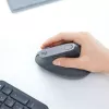 Ergonomiska bezvadu pele Logitech MX Vertical, MX Vertical, 4000 DPI, RF bezvadu + Bluetooth, labai rokai, Graphite, biroja lietošanai