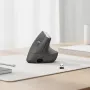 Ergonomiska bezvadu pele Logitech MX Vertical, MX Vertical, 4000 DPI, RF bezvadu + Bluetooth, labai rokai, Graphite, biroja lietošanai