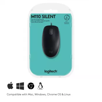 Pele Logitech B110 Silent vadu USB melna