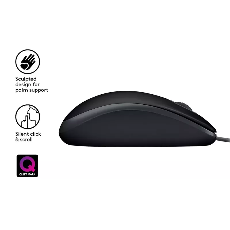 Pele Logitech B110 Silent vadu USB melna