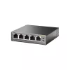 TP-Link 5 portu gigabitu galda datora PoE slēdzis ar 4 portiem, nevadāms, Gigabit Ethernet (10/100/1000), Power over Ethernet (PoE)