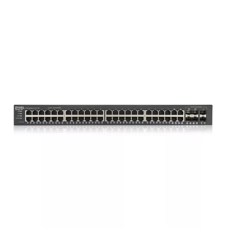 Zyxel GS1920-48V2 Pārvaldāms Gigabit Ethernet (10/100/1000) Melns