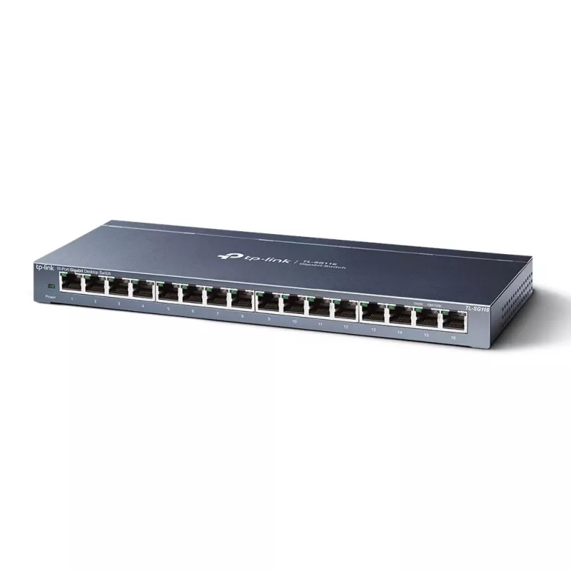 TP-Link 16 portu Gigabit tīkla slēdzis datoram, nepārvaldīts, Gigabit Ethernet (10/100/1000), pilns duplekss