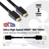 CLUB3D īpaši ātrgaitas HDMI 4K120Hz, 8K60Hz sertificēts kabelis 48Gbps M/M 2 m / 6.56 pēdas
