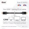 CLUB3D īpaši ātrgaitas HDMI 4K120Hz, 8K60Hz sertificēts kabelis 48Gbps M/M 2 m / 6.56 pēdas