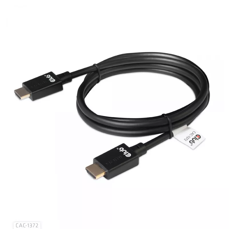CLUB3D īpaši ātrgaitas HDMI 4K120Hz, 8K60Hz sertificēts kabelis 48Gbps M/M 2 m / 6.56 pēdas