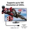 CLUB3D Ultra High Speed HDMI 4K120Hz, 8K60Hz sertificēts kabelis 48Gbps M/M 1 m/3.28 ft