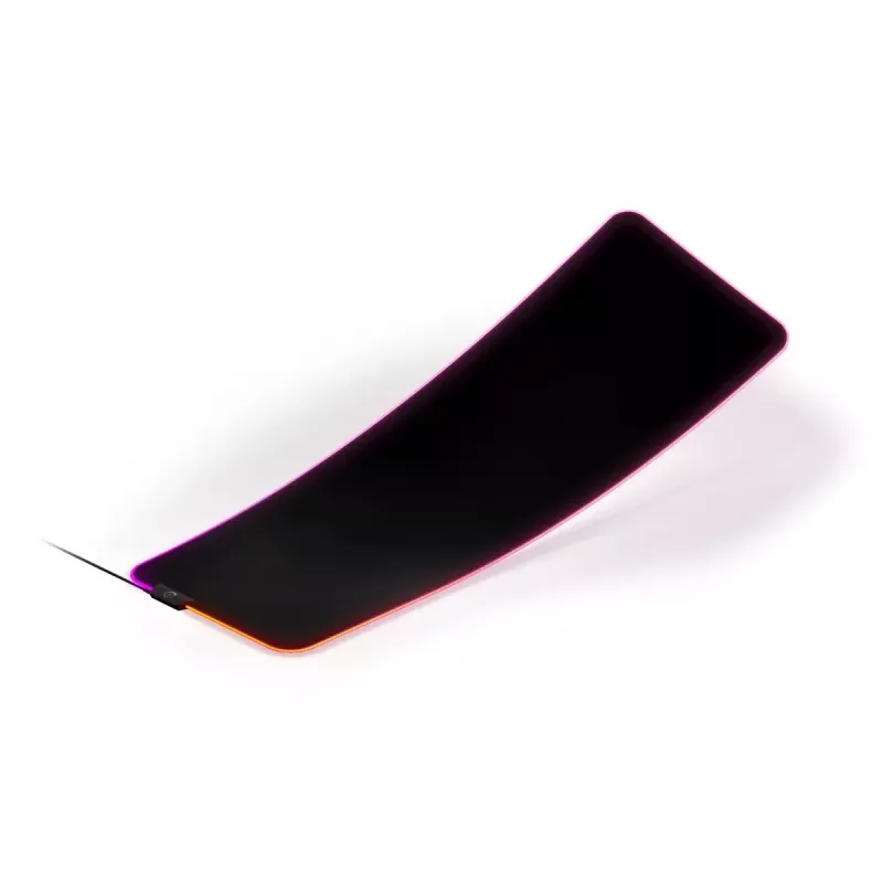 Spēļu peles paliktnis STEELSERIES QcK Prism Cloth XL — Auduma virsma, 900×300 mm, 4 mm biezums, RGB fona apgaismojums