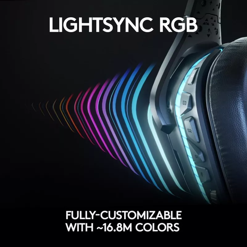 LOGITECH G935 Wireless 7.1 Surround Sound Lightsync Gaming Headset - 2.4GHz
