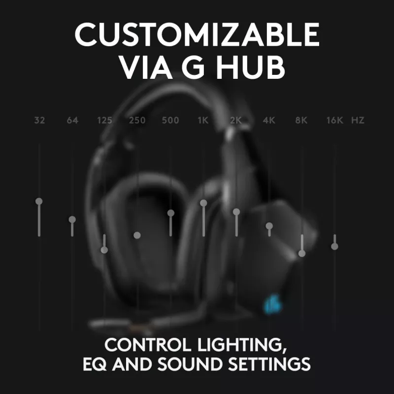 LOGITECH G935 Wireless 7.1 Surround Sound Lightsync Gaming Headset - 2.4GHz