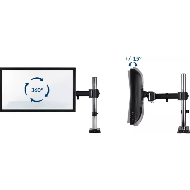 ARCTIC Z1 (Gen 3) - Monitora roka ar USB centrmezglu, stiprināma pie galda