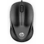 HP Wired Mouse 1000, abpusējs, USB Type-A, 1200 DPI, melns