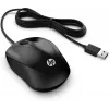 HP Wired Mouse 1000, abpusējs, USB Type-A, 1200 DPI, melns