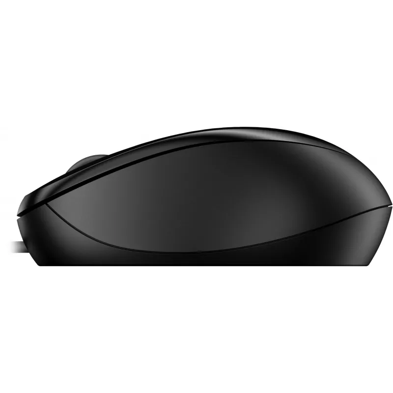 HP Wired Mouse 1000, abpusējs, USB Type-A, 1200 DPI, melns