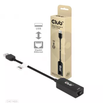 CLUB3D USB 3.2 Gen1 Tips A uz RJ45 2.5Gbps adapteris