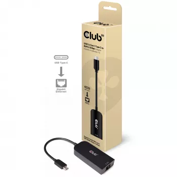 CLUB3D USB 3.2 Gen1 Type C uz RJ45 2.5Gbps adapteris