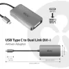 CLUB3D USB3.2 Gen1 Type-C uz Dual Link DVI-D HDCP ON versija Aktīvais adapteris M/F