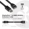 CLUB3D DisplayPort 1.4 HBR3 pagarinātāja kabelis 8K60Hz M/F 2m