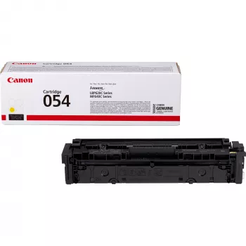 Canon 054 tonera kārtridžs, dzeltena, 1200 lapas, dzeltena, 1 gab.