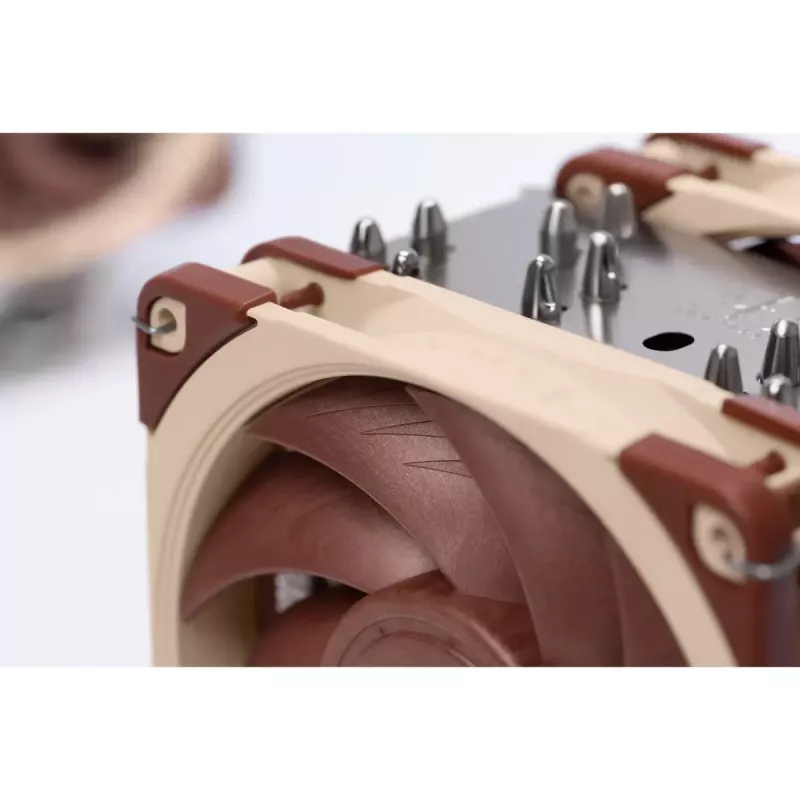 CPU dzesētājs Noctua NH-U12A 120 mm, divi ventilatori, vara pamatne, alumīnija radiators, PWM, vairākām Intel/AMD ligzdām