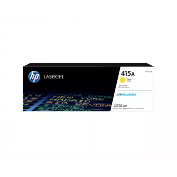 HP 415A dzeltena Oriģināls LaserJet tonera kasete, 2100 lapas, dzeltena, 1 gab.
