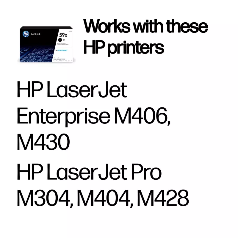 Tonera kasetne HP 59X High Yield CF259X 10000 lapas Melna