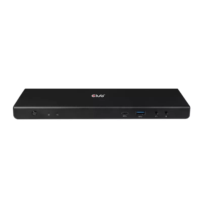 CLUB3D CSV-1562 ir USB3.2 Gen1 Type-C universāla trīskārša 4K30Hz uzlādes dokstacija ar DisplayLink® sertifikāciju. Universālā uzlādes dokstacija