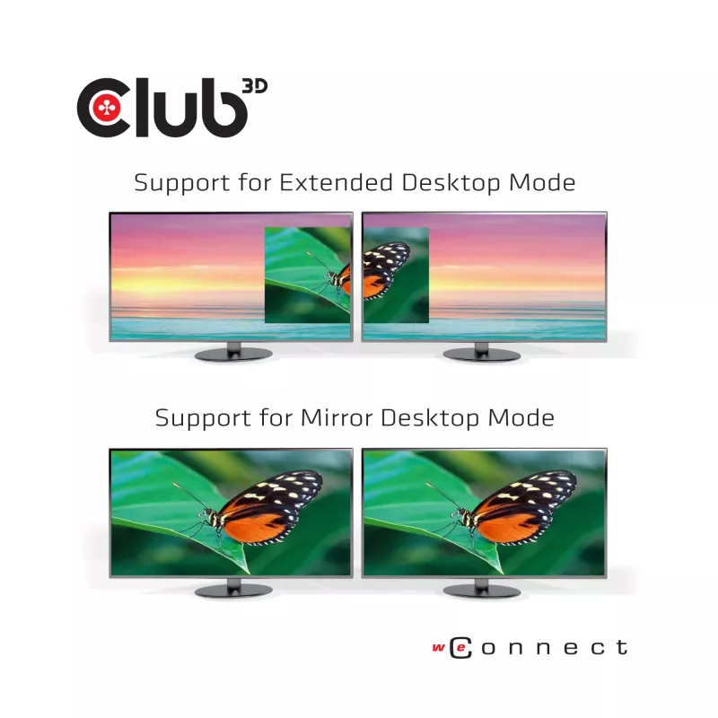 CLUB3D CSV-1562 ir USB3.2 Gen1 Type-C universāla trīskārša 4K30Hz uzlādes dokstacija ar DisplayLink® sertifikāciju. Universālā uzlādes dokstacija