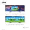 CLUB3D CSV-1562 ir USB3.2 Gen1 Type-C universāla trīskārša 4K30Hz uzlādes dokstacija ar DisplayLink® sertifikāciju. Universālā uzlādes dokstacija