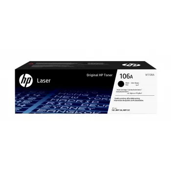 HP 106A Black Original lāzera tonera kasetne, 1000 lapas, melna, 1 gab.