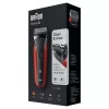 Braun Series 3 300s Folijveida skuveklis ar trimmeri Melns, Sarkans
