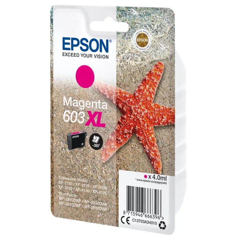 Epson C13T03A34010 tintes kārtridžs 1 gab. Oriģināla Augsta (XL) ietilpība fuksīna