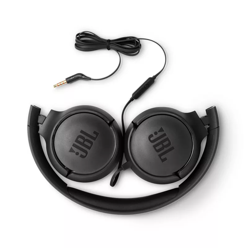 JBL Tune 500 Melns, vadu, 20 - 20000 Hz, zvani/mūzika, 148 g, austiņas, melnas