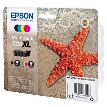 Epson C13T03A64010 tintes kasetne 1 gab. Oriģināla augsta (XL) ražība Melna, Ciāna, Fuksīna, Dzeltena