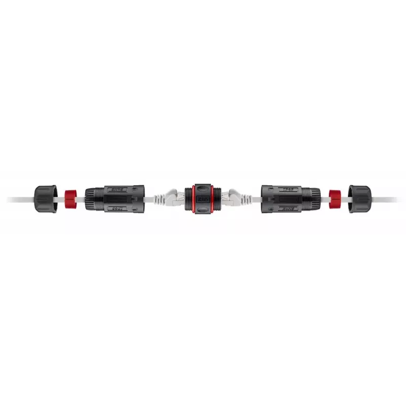 Goobay kabeļu piederums 79566 melns 250 MHz 2x RJ45
