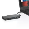 Lenovo GX90T77924 dokstacija — USB-C centrmezgls ar HDMI 1.4, 2×USB-A 3.2 Gen1, USB‑2.0, microSD karšu lasītāju, pelēka