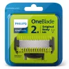 Skūšanās asmeņi Philips Norelco OneBlade QP620/50 rezerves asmeņi, melni, 2 gab. iepakojumā