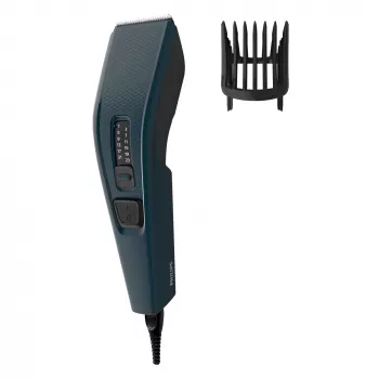Philips HC3505/15 Hairclipper Series 3000 matu griešanas mašīna, ar vadu, 13 garuma iestatījumi, 0,5–23 mm, 41 mm asmeņi, pašasinoši nerūsējošā tērauda asmeņi, melna
