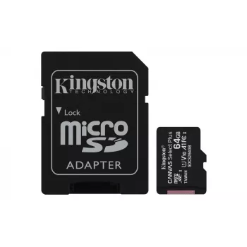 Kingston Technology Canvas Select 64 GB microSDXC Plus 100R A1 C10 karte + ADP