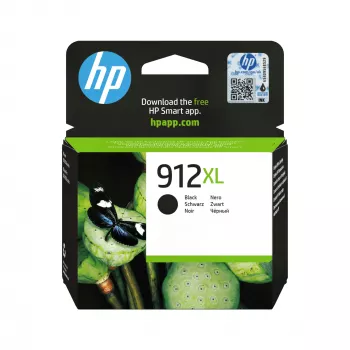 HP 912XL augstas ražības melna oriģinālā tintes kasetne