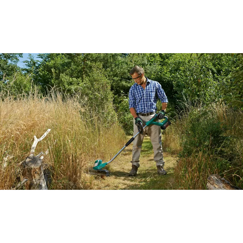 Bosch AdvancedGrassCut 36 bezvada zāles trimmeris, instruments bez akumulatora, stīgu trimmeris, 30 cm, neilona aukla, D veida rokturis, 1,6 mm, 6 m