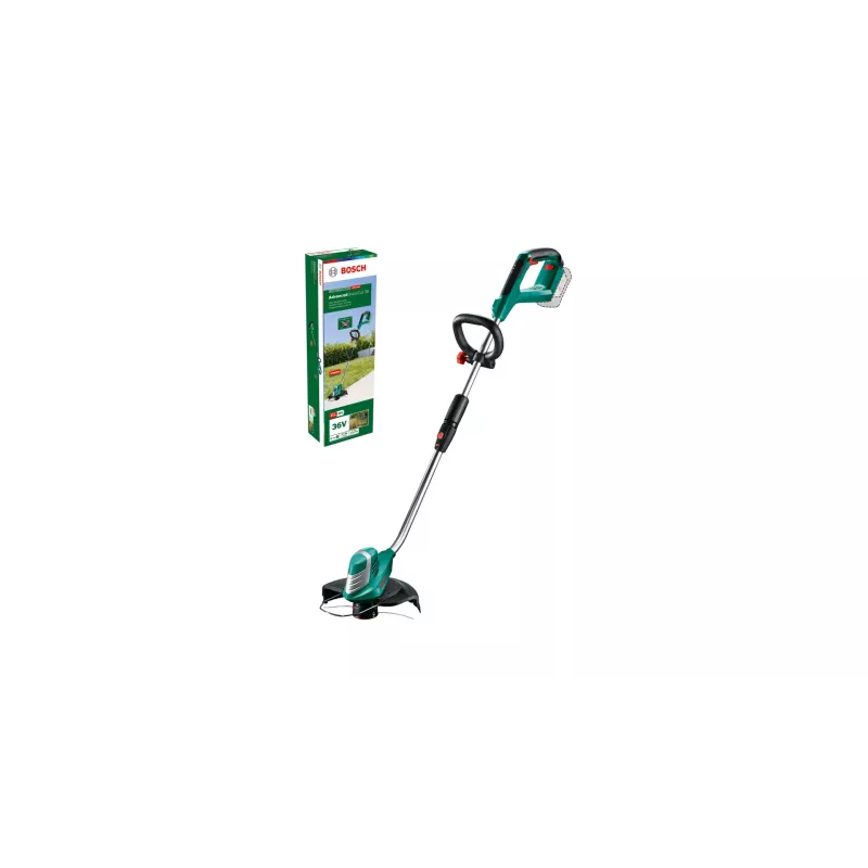Bosch AdvancedGrassCut 36 bezvada zāles trimmeris, instruments bez akumulatora, stīgu trimmeris, 30 cm, neilona aukla, D veida rokturis, 1,6 mm, 6 m