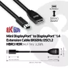 CLUB3D Mini DisplayPort uz DisplayPort 1.4 pagarinājuma kabelis 8K60Hz DSC1.2 HBR3 HDR M/F 1m/3.28 pēdas