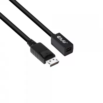 CLUB3D Mini DisplayPort 1.4 uz DisplayPort pagarinājuma kabelis 8K60Hz DSC 1.2 HBR3 HDR abpusējs F/M 1m/3.28ft