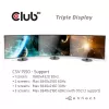 CLUB3D USB Type C 3.2 Gen 1 Multi Stream Transport (MST) Hub DisplayPort 1.4 Triple Monitor